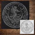 Dancing Woman Medallion reusable Mylar stencil
