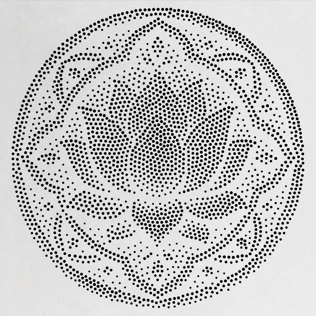 Lotus Flower Mandala reusable Mylar stencil