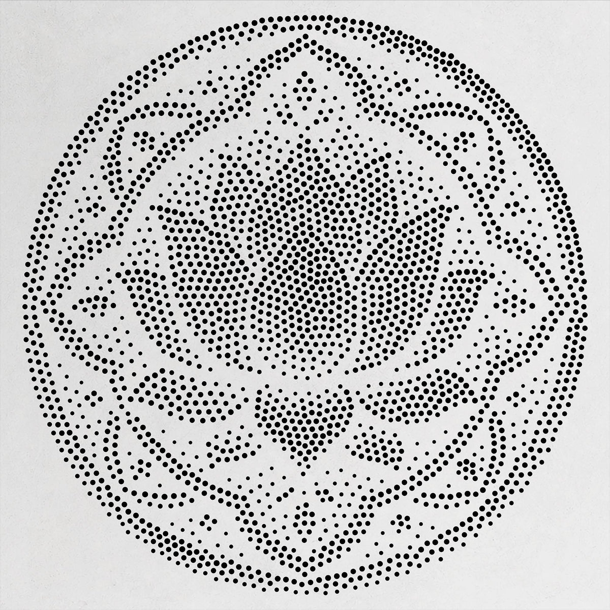 Lotus Flower Mandala reusable Mylar stencil