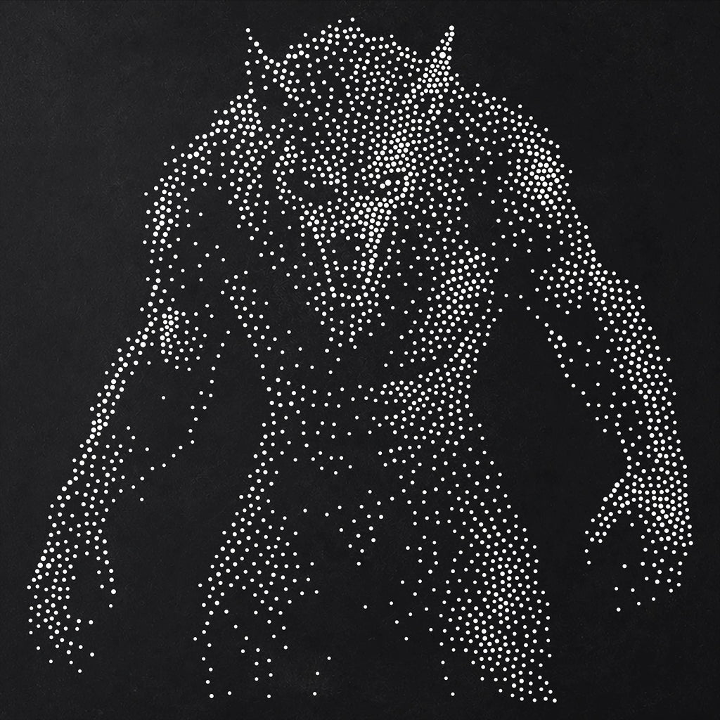 Werewolf Stipple Art Halloween reusable Mylar stencil