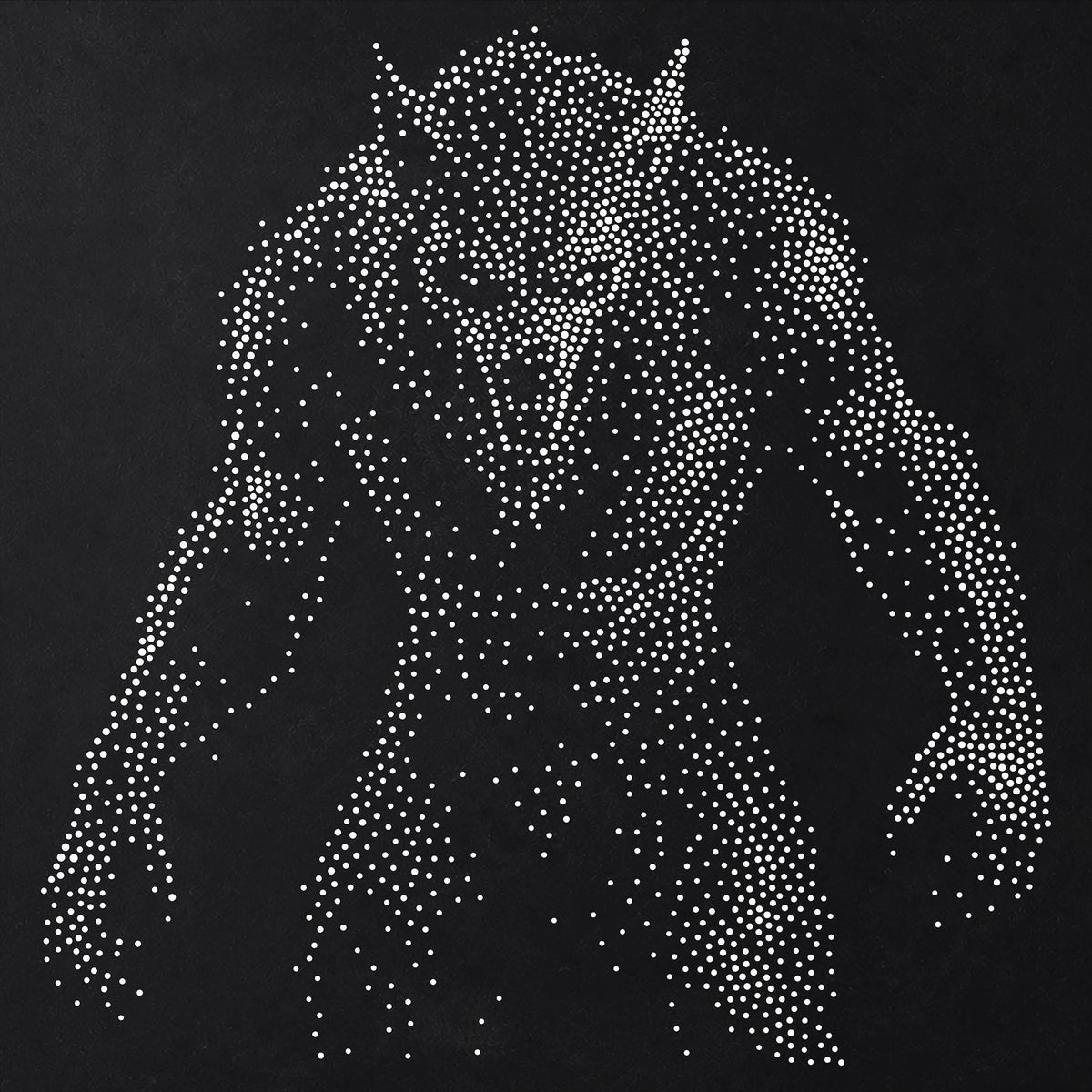 Werewolf Stipple Art Halloween reusable Mylar stencil
