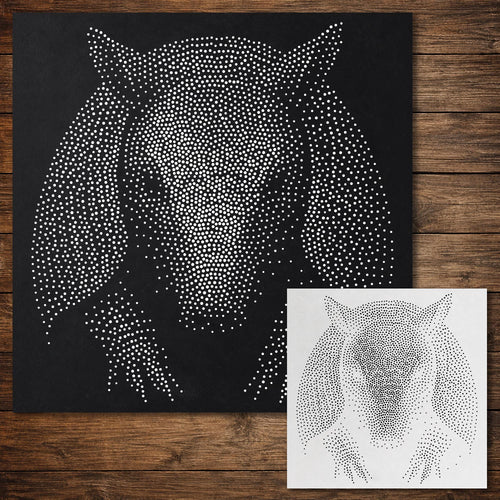 Armadillo reusable Mylar stencil