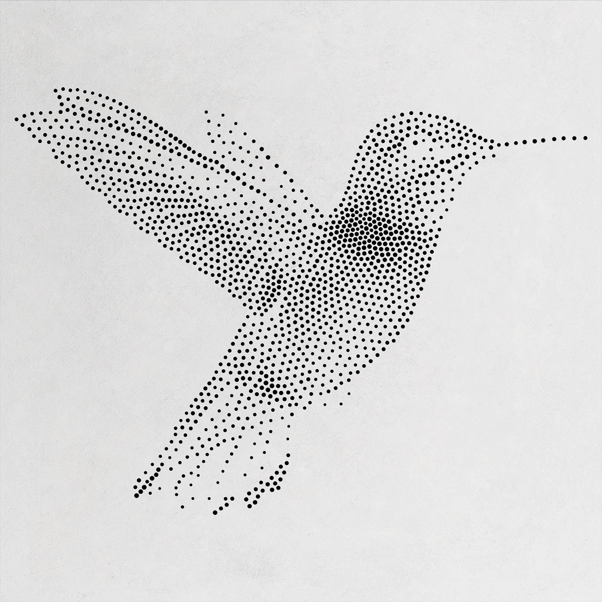 Hummingbird reusable Mylar stencil