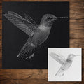 Hummingbird reusable Mylar stencil