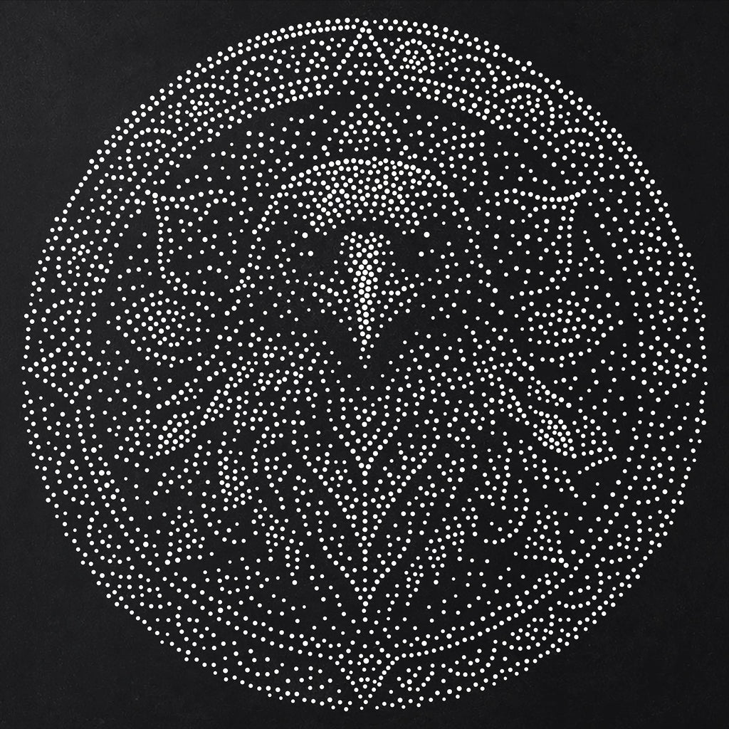 Raven Mandala reusable Mylar stencil