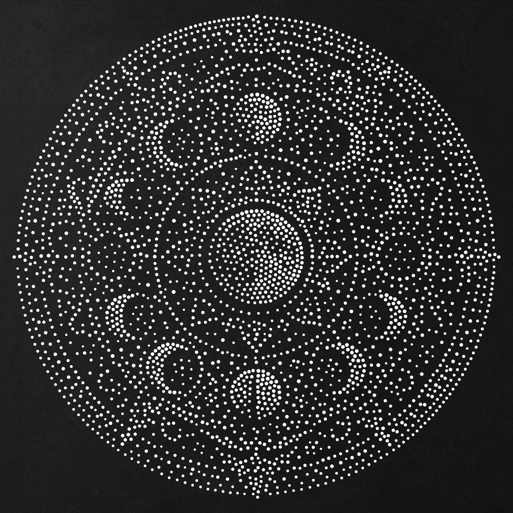 Moon Phases Mandala reusable Mylar stencil