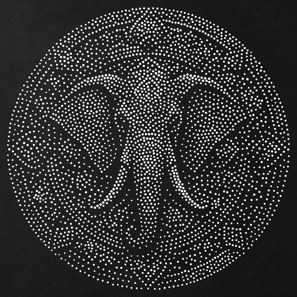 Elephant Mandala reusable Mylar stencil