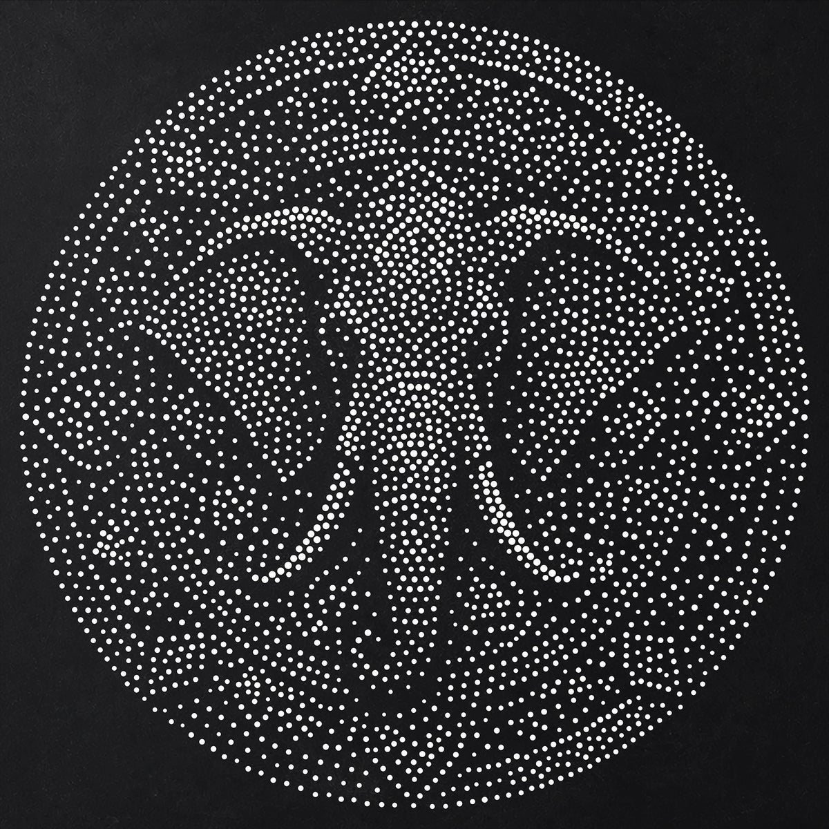 Elephant Mandala reusable Mylar stencil