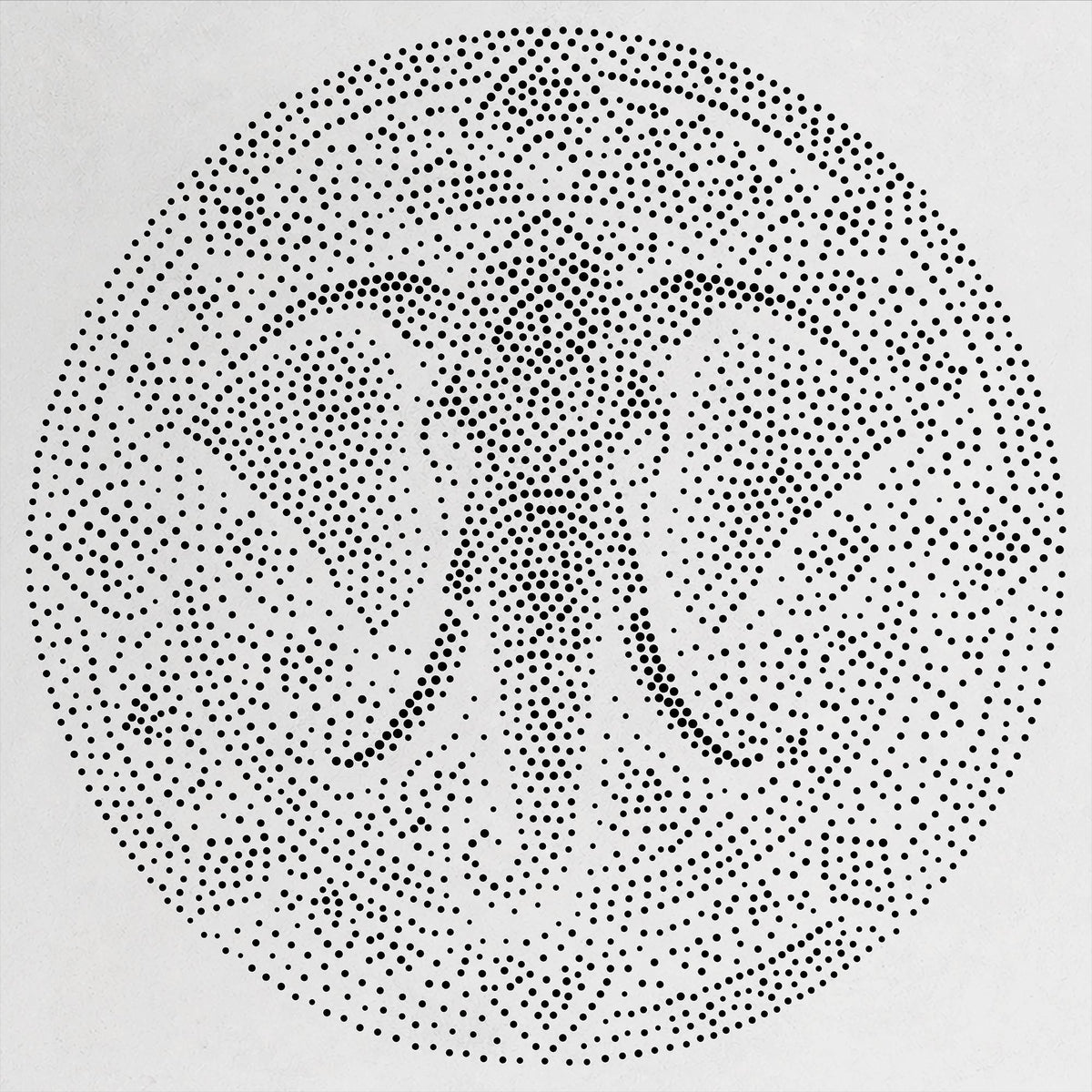 Elephant Mandala reusable Mylar stencil