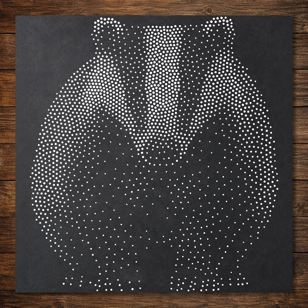 Realistic Badger reusable Mylar stencil