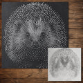 Realistic Hedgehog reusable Mylar stencil