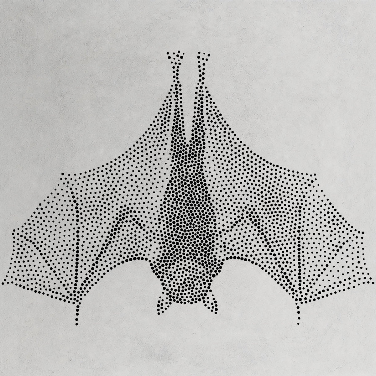 Realistic Bat reusable Mylar stencil