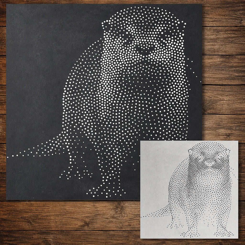 Realistic Otter reusable Mylar stencil