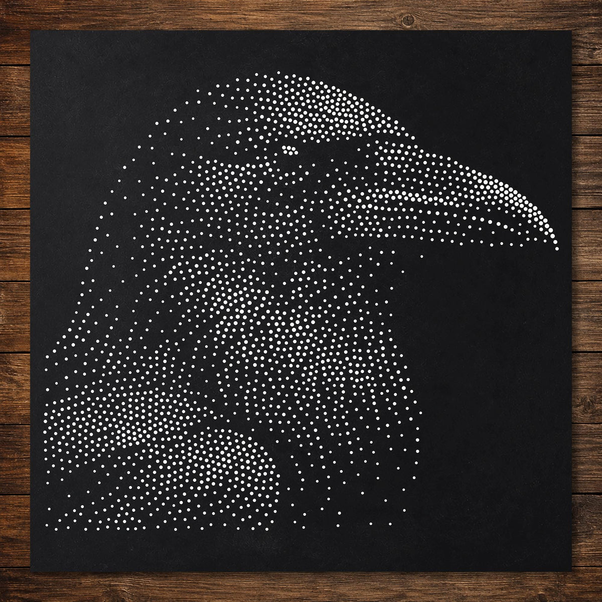 Crow Bird reusable Mylar stencil