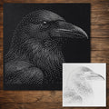 Crow Bird reusable Mylar stencil