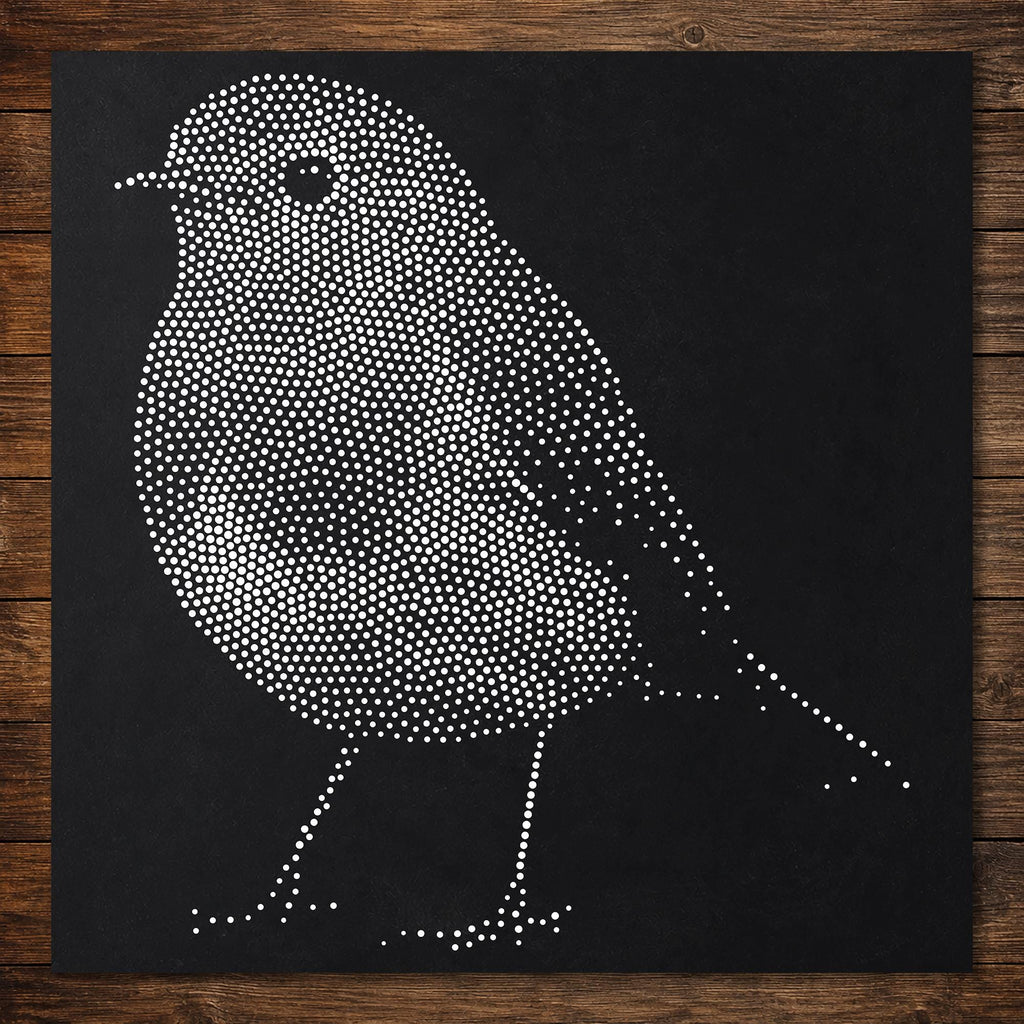 Robin Bird reusable Mylar stencil