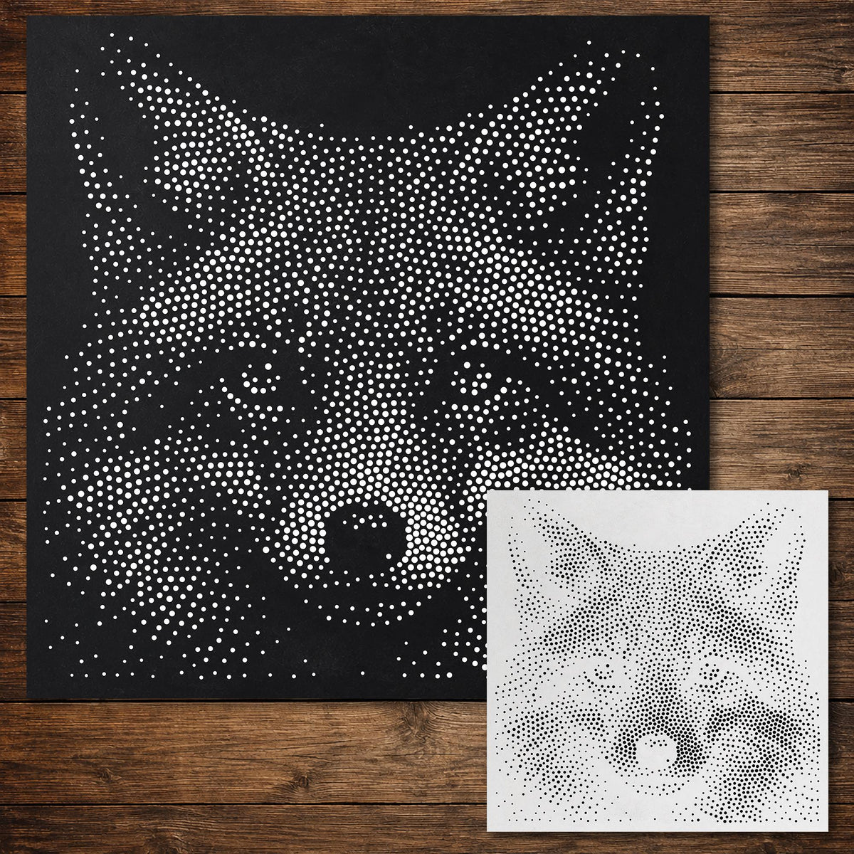 Fox reusable Mylar stencil