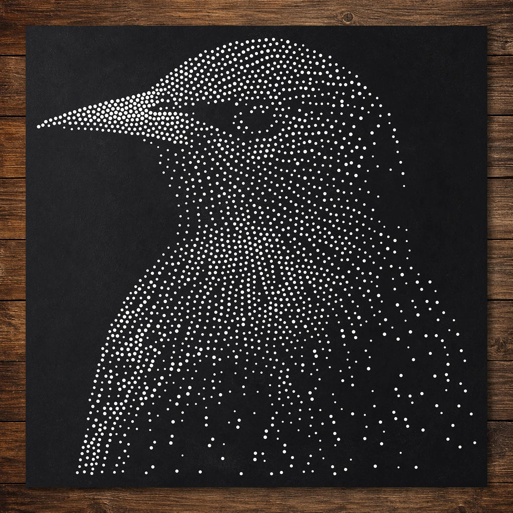 Starling Bird reusable Mylar stencil