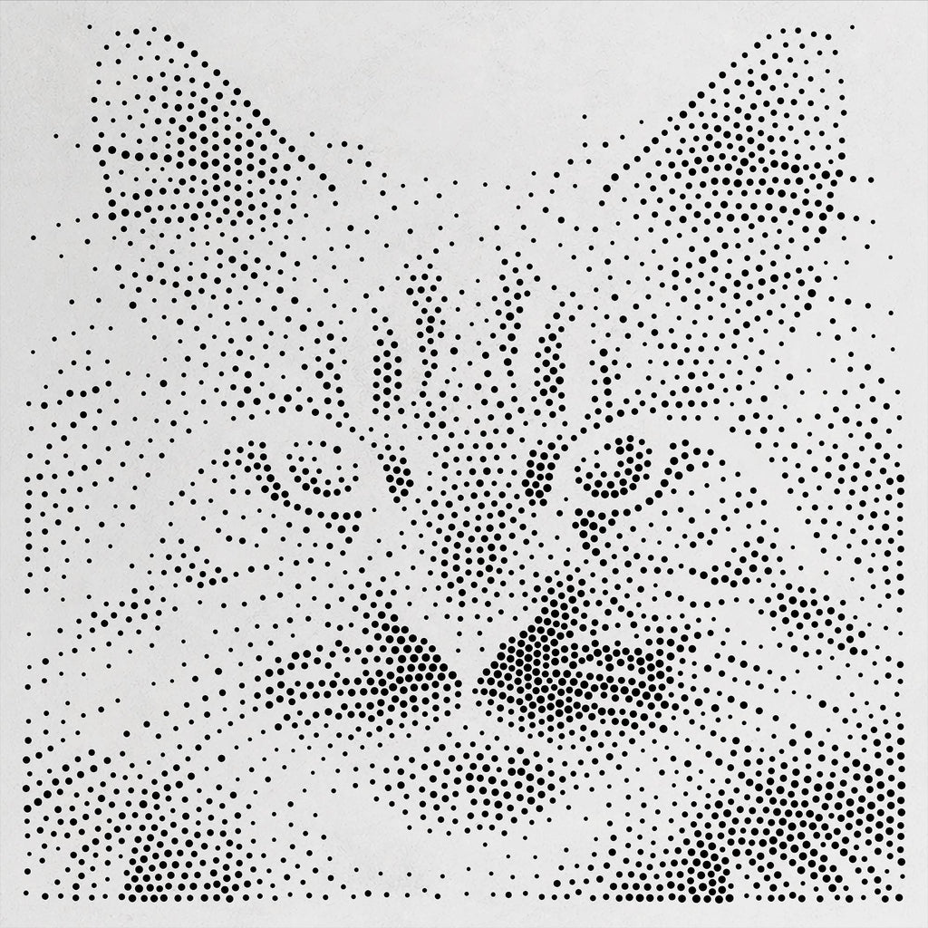 Cat reusable Mylar stencil