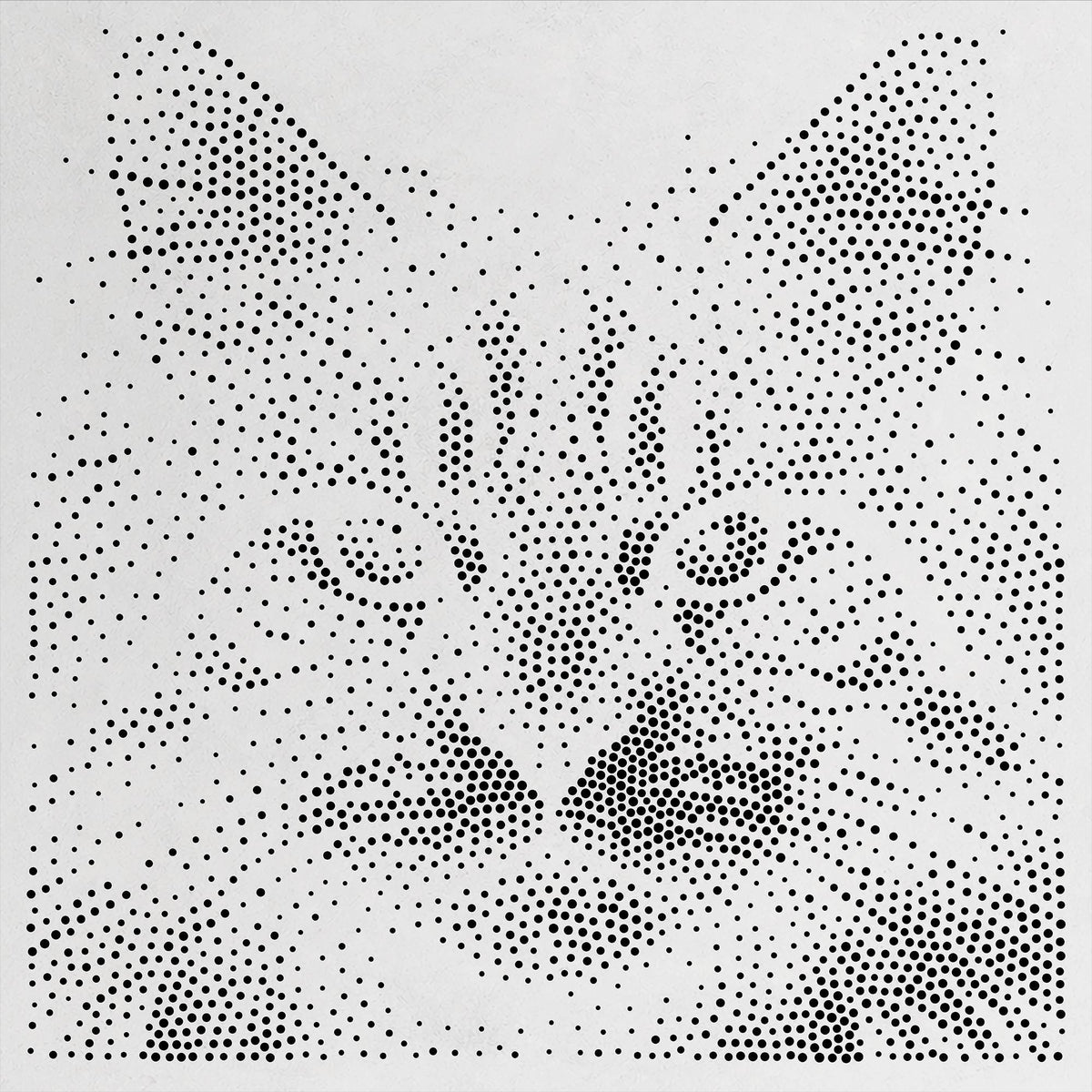 Cat reusable Mylar stencil