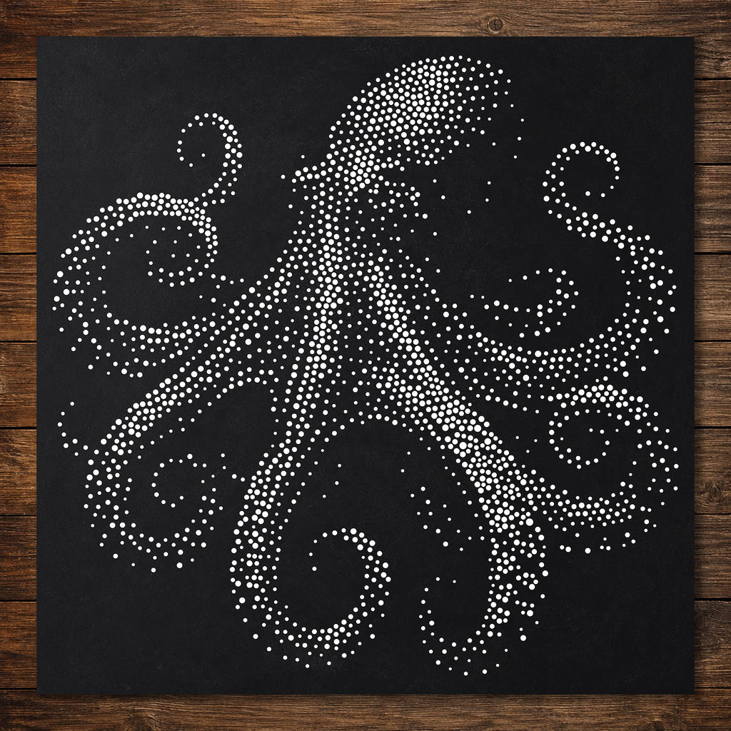 Octopus reusable Mylar stencil