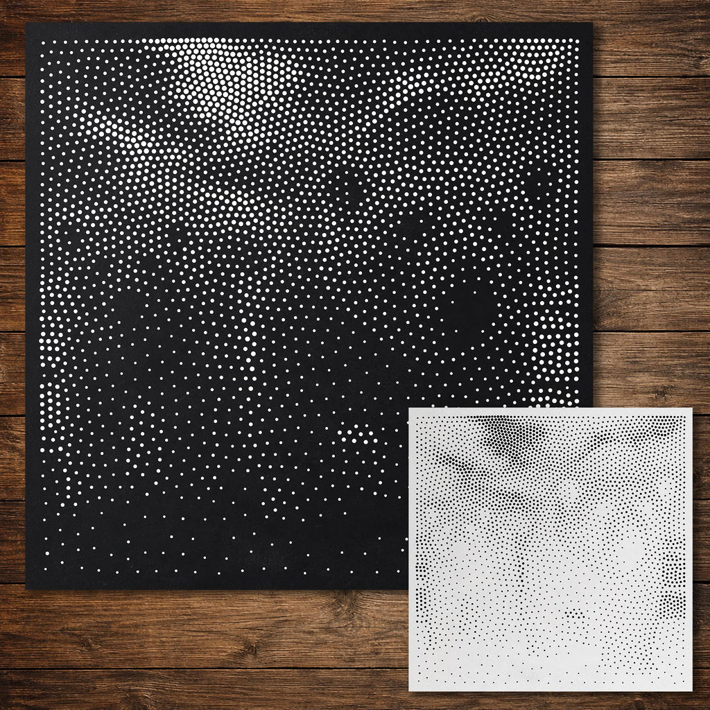 Polar Bear Stipple Art Mylar reusable Mylar stencil