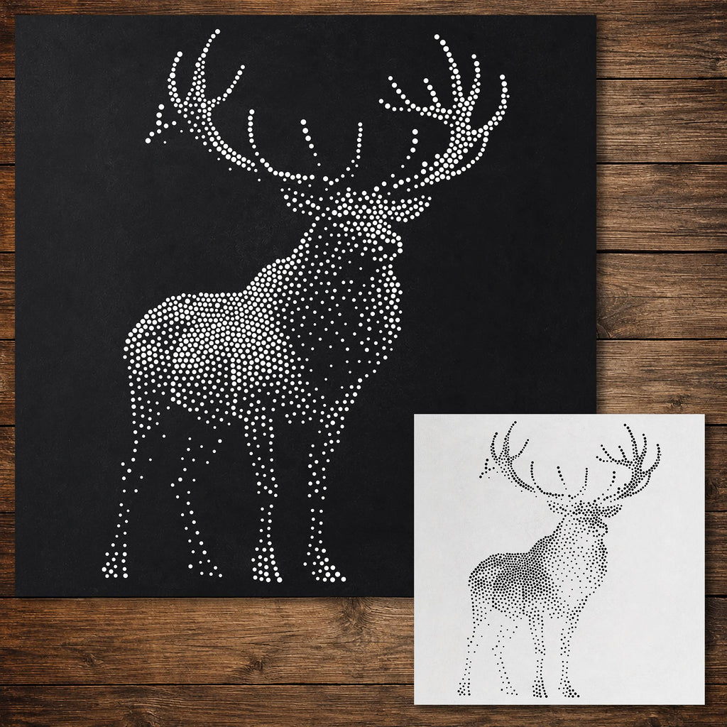 Bull Elk reusable Mylar stencil