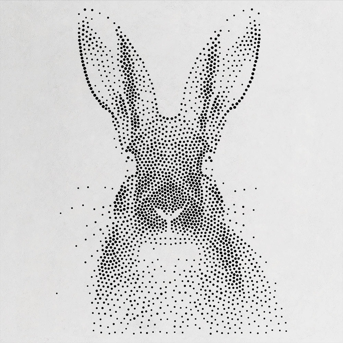 Realistic Hare reusable Mylar stencil