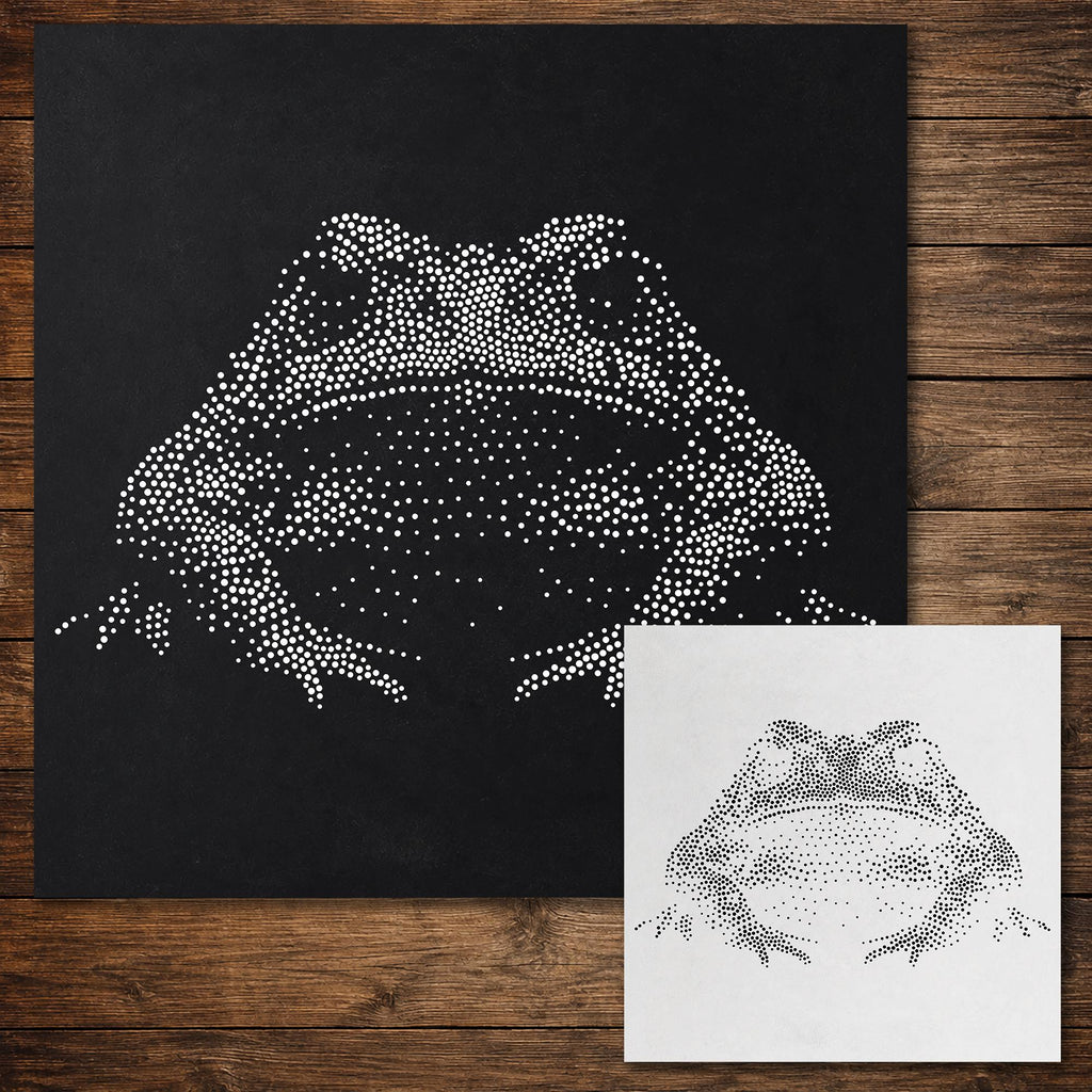 Realistic Toad reusable Mylar stencil