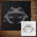 Realistic Toad reusable Mylar stencil