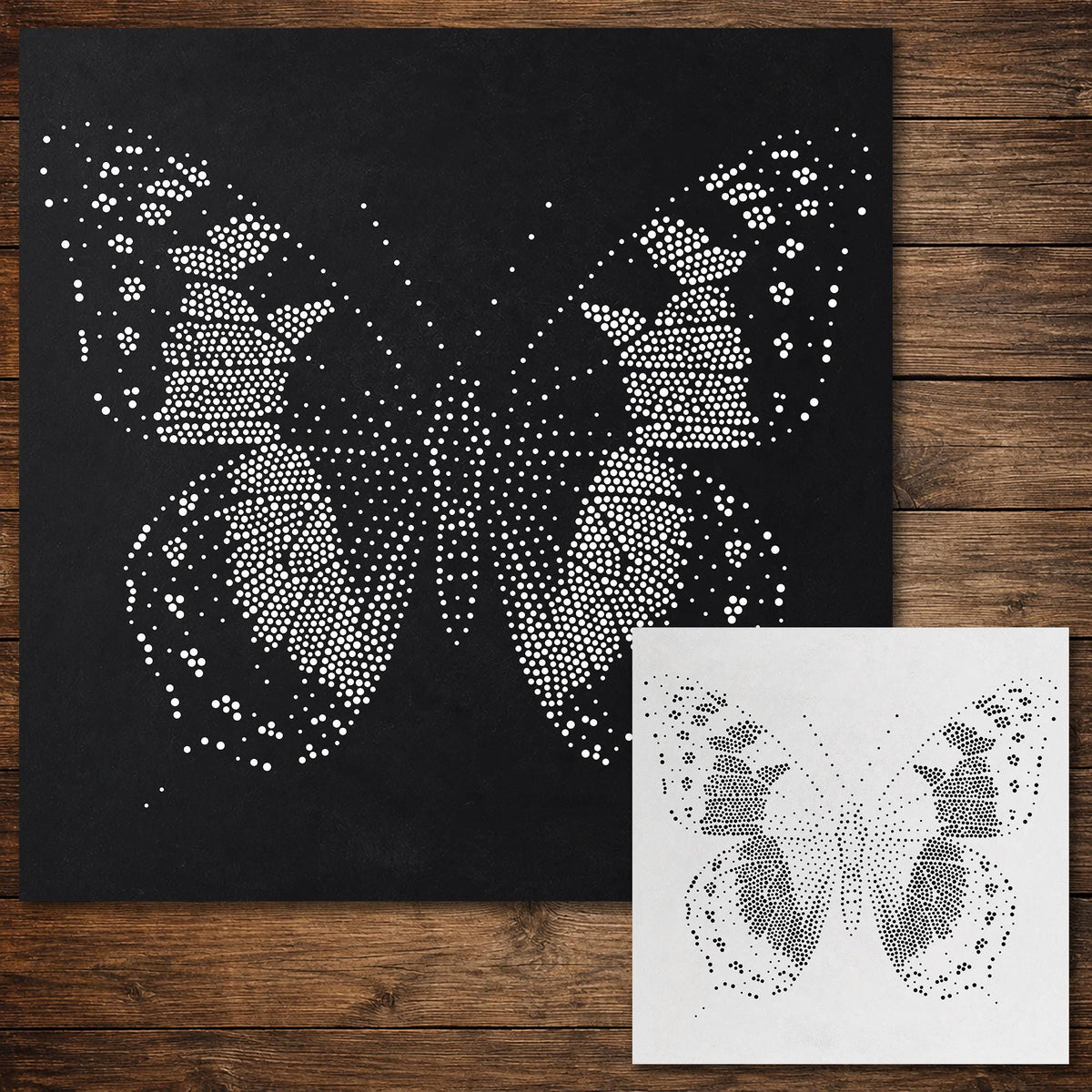 Butterfly reusable Mylar stencil