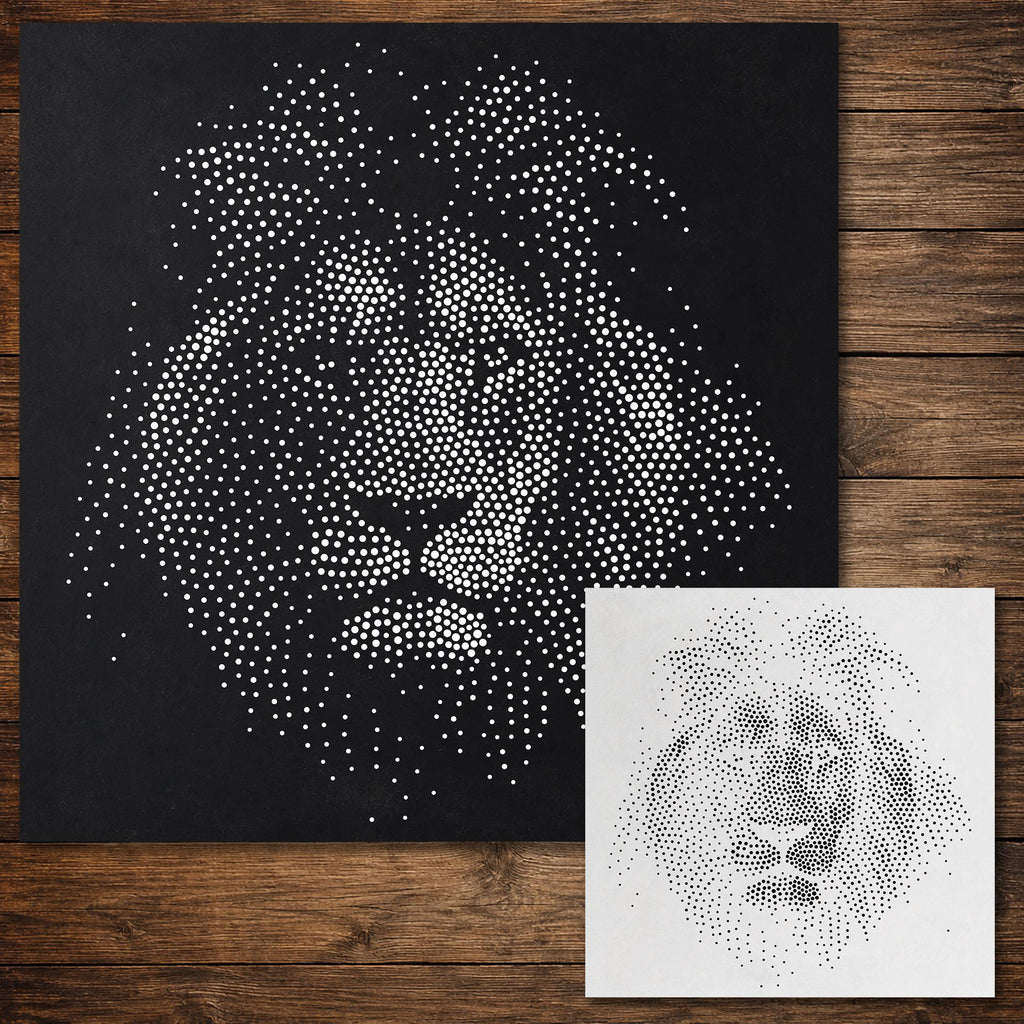 Lion reusable Mylar stencil