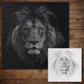 Lion reusable Mylar stencil