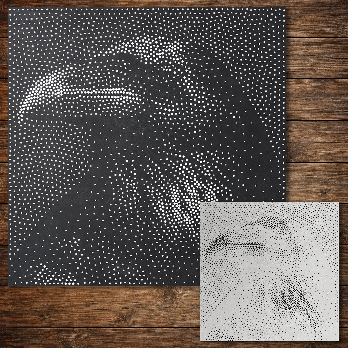 Raven reusable Mylar stencil