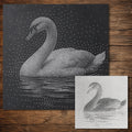 Swan reusable Mylar stencil