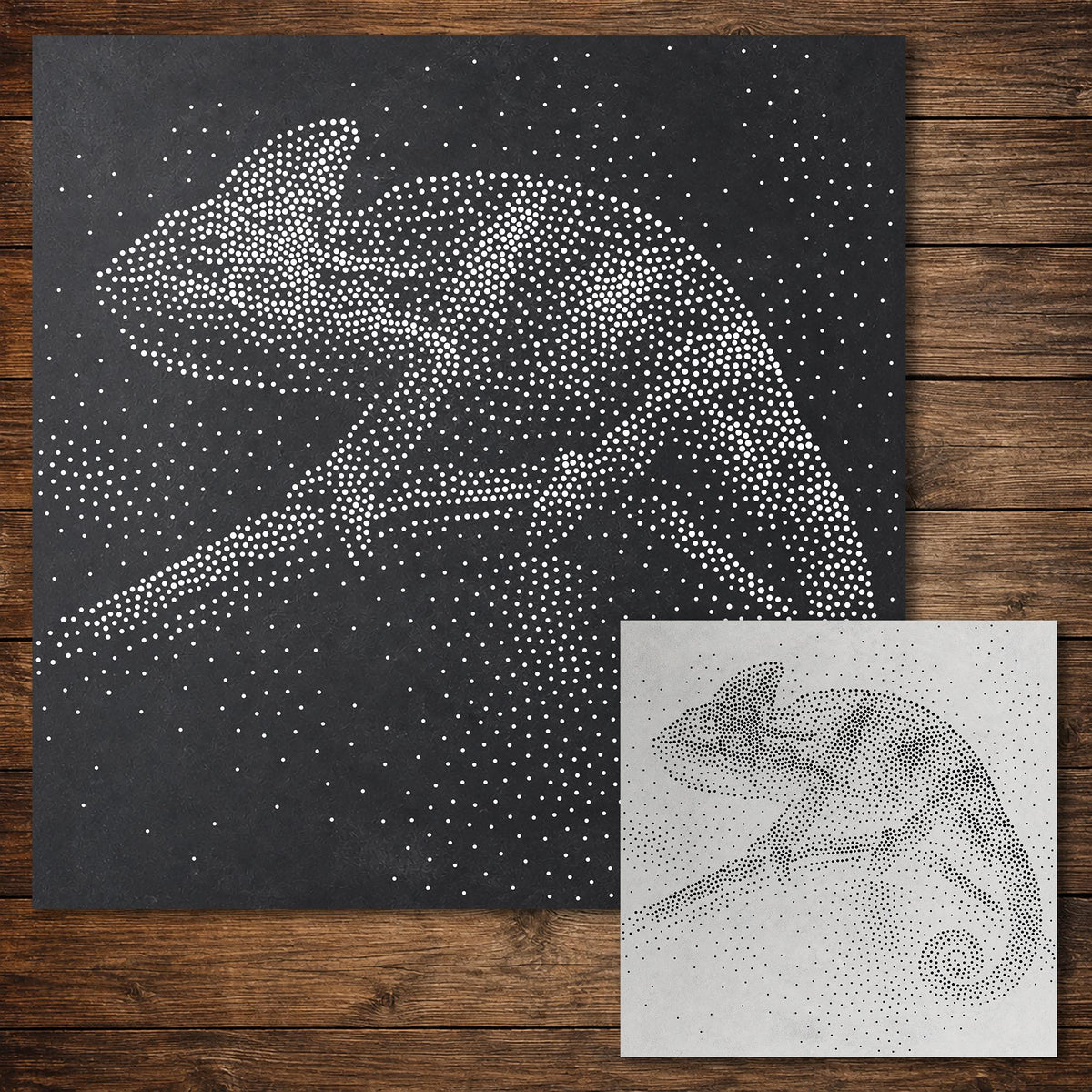 Chameleon reusable Mylar stencil