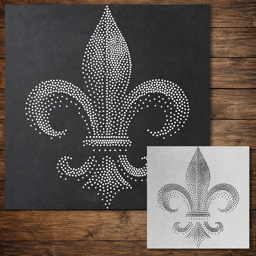 Fleur de Lis reusable Mylar stencil