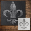 Fleur de Lis reusable Mylar stencil