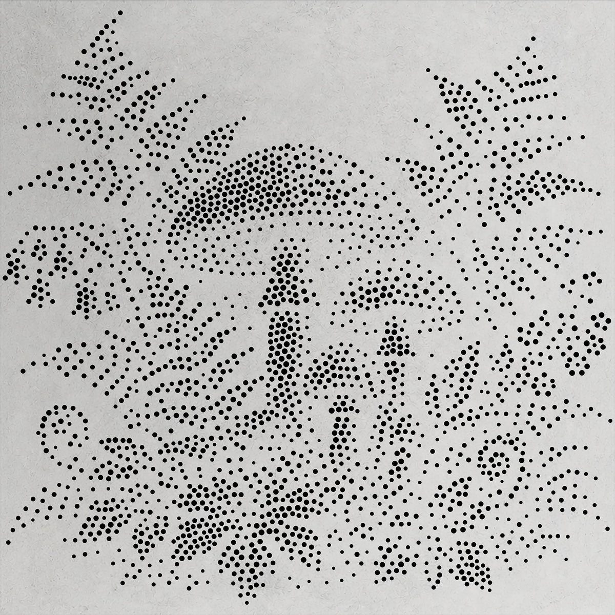 Fly Agaric Mushroom Forrest Floor reusable Mylar stencil