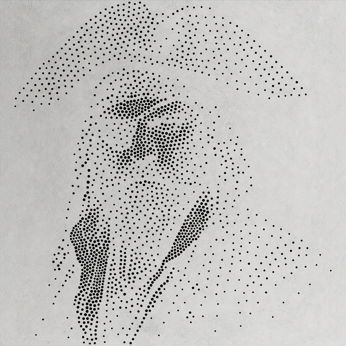 Pirate Face Portrait #1 reusable Mylar stencil