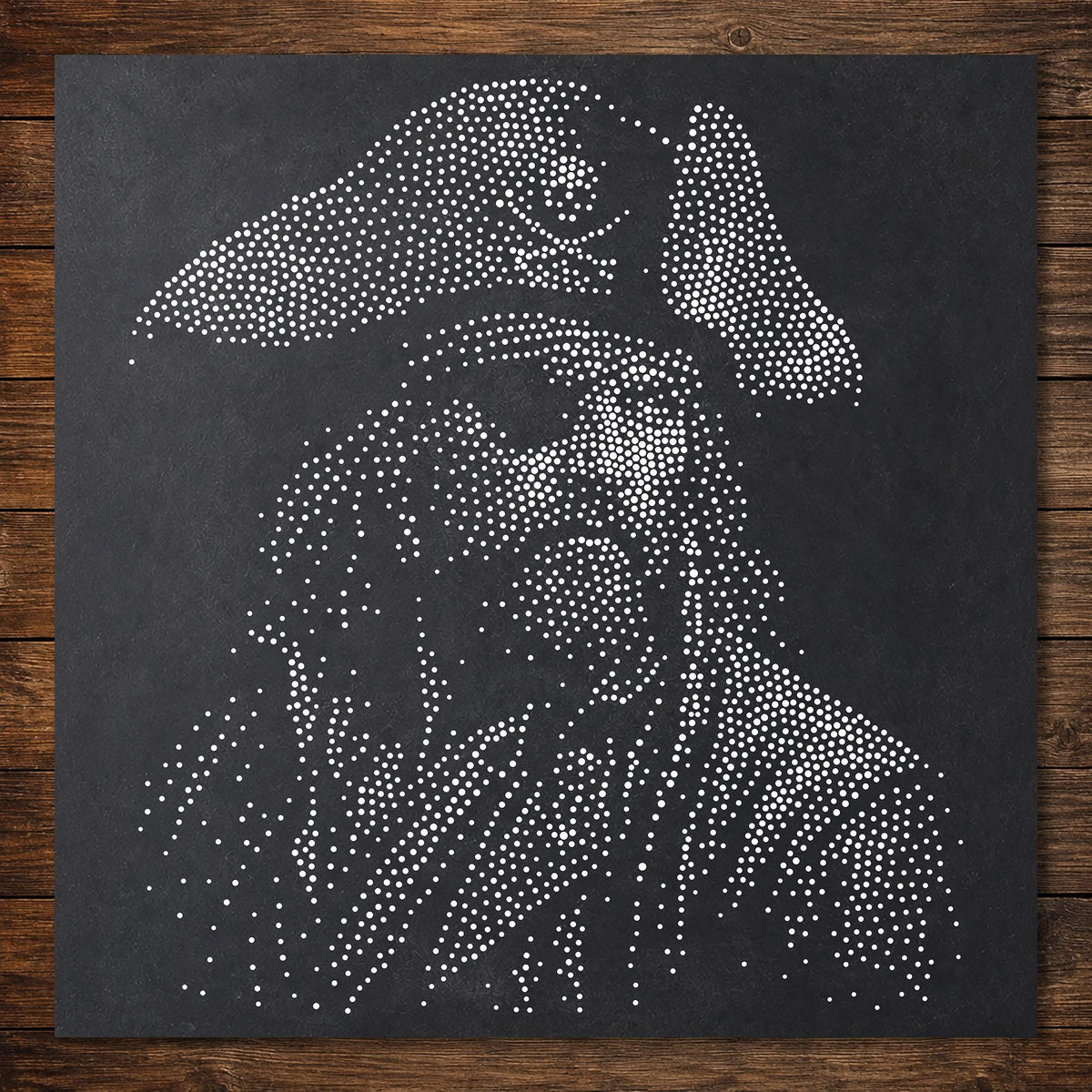 Pirate Face Portrait reusable Mylar stencil