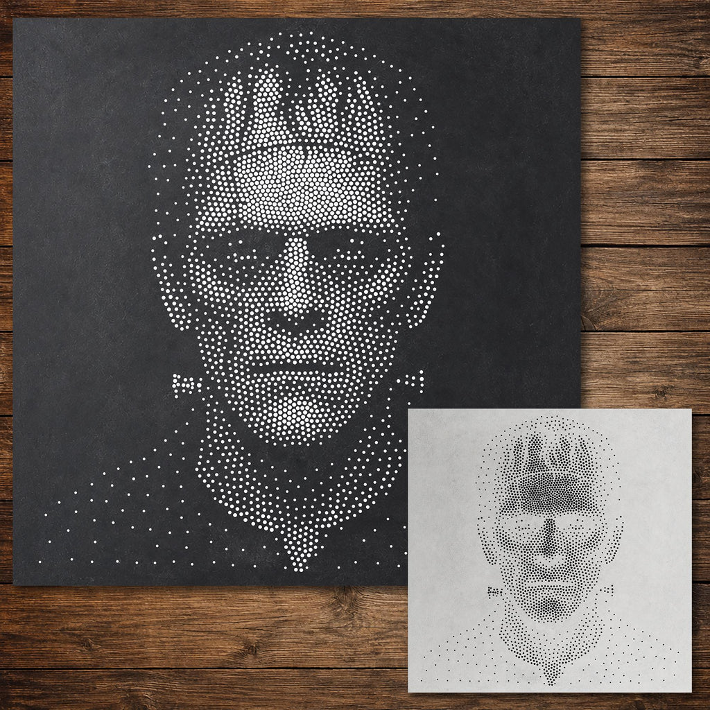 Frankenstein Monster Halloween reusable Mylar stencil