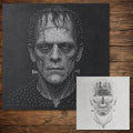 Frankenstein Monster Halloween reusable Mylar stencil