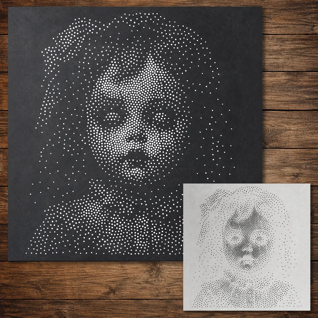 Possessed Doll Halloween reusable Mylar stencil