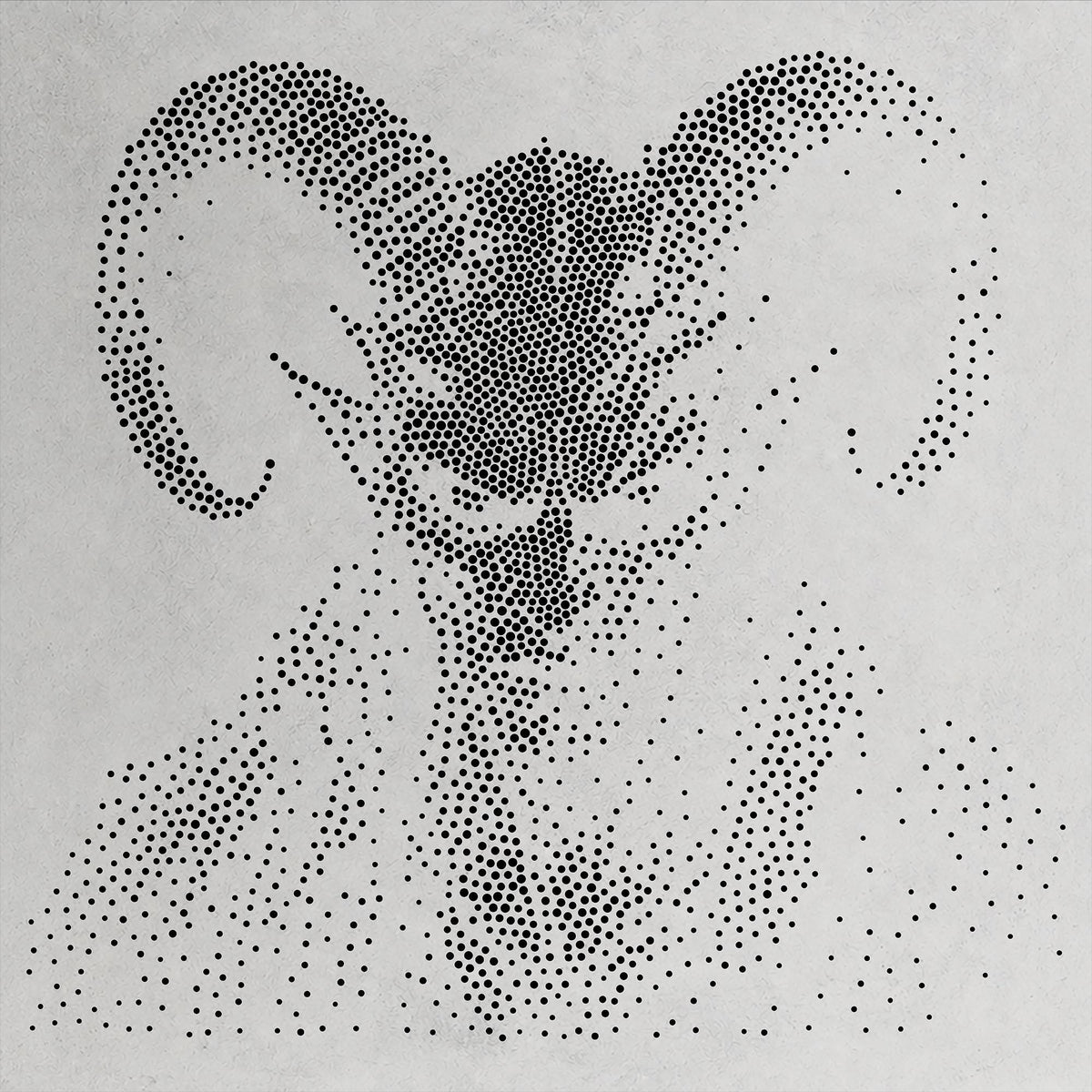 Demon Ram Head Halloween reusable Mylar stencil