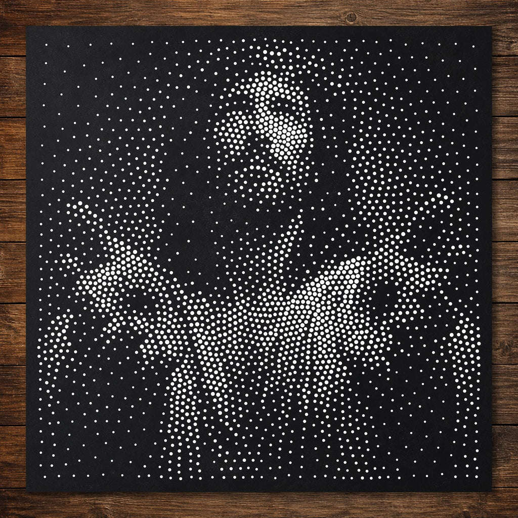 Jesus Christ with Hands in Sorrow reusable Mylar stencil