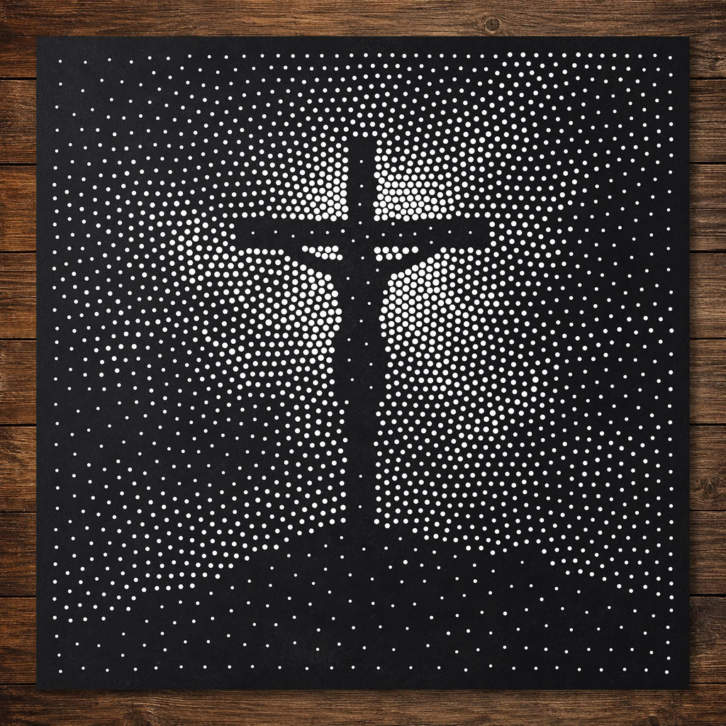 Jesus Christ on Cross reusable Mylar stencil