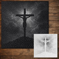 Jesus Christ on Cross reusable Mylar stencil