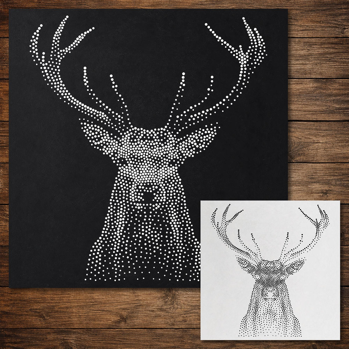 Stag Deer reusable Mylar stencil