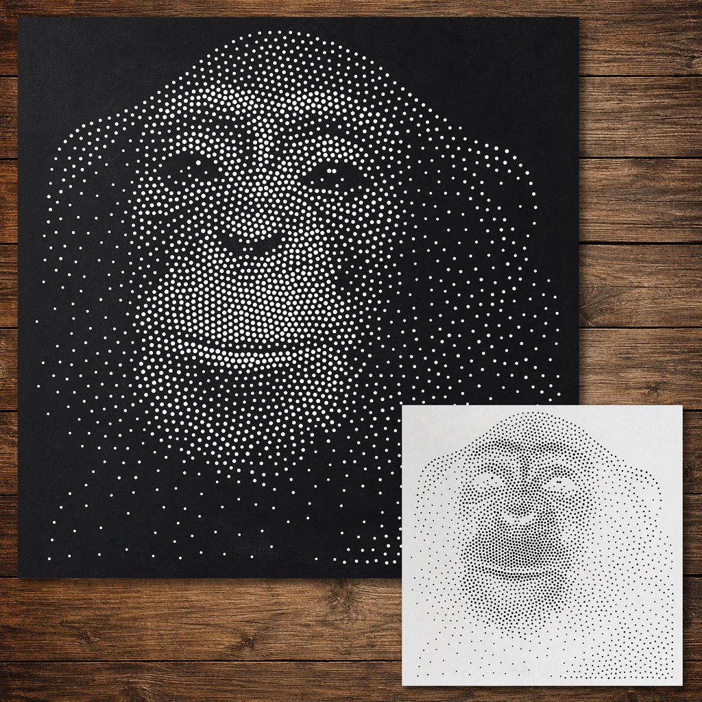 Chimpanzee reusable Mylar stencil